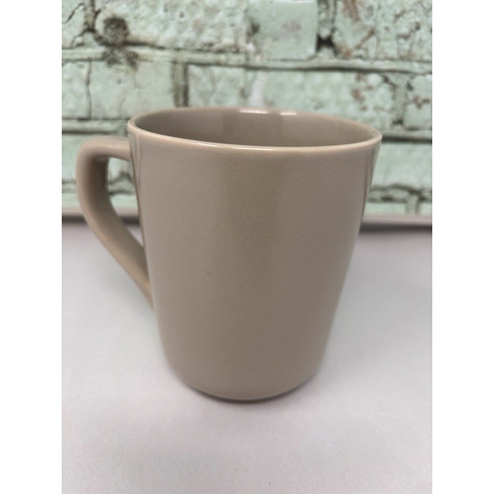 Real Simple Light Gray Commercial Grade Vitrified Coffee Cup Mug Greige 14 Oz